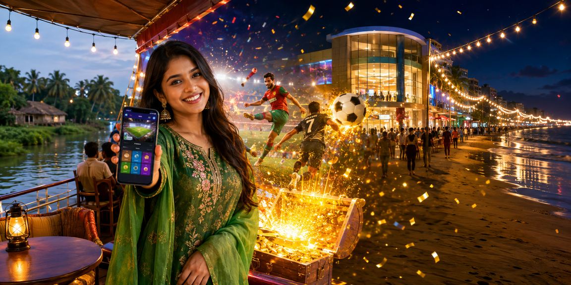 কক্সবাজার সমুদ্রে ফুটবল বেটিং বিশ্লেষণের দৃশ্য