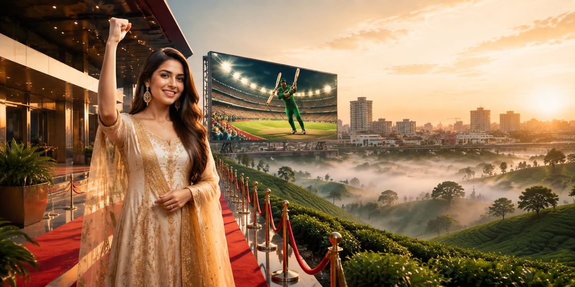 নারায়ণগঞ্জে চা বাগানের পাশে ক্রিকেট বেটিং উপভোগ করছেন একজন ব্যবহারকারী